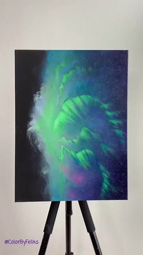 Painting clouds on a sweatshirt using acrylics..🎨 #artwork #artist #acrylicpainting #painting #art | Feliks K