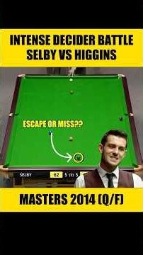 THE ULTIMATE DECIDER! 😱🔥 | Selby vs Higgins | Masters 2014