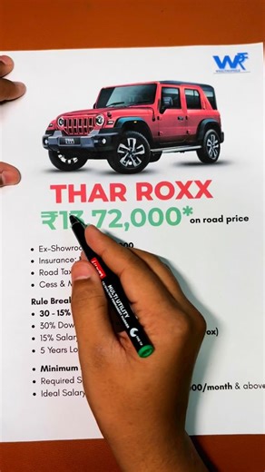 AARCHIT SHARMA | FINANCE 🧿 on Instagram: "Thar Roxx Edition 2025 – Full On-Road Price Breakdown + What Makes It Special! (Thar Roxx, Thar Roxx Edition 2025, Mahindra Thar Roxx, Thar special edition, Thar on road price, Thar EMI, Thar petrol variant, Thar diesel 2025, off road SUV India, Thar modified, lifestyle SUV India, Mahindra Thar custom, Thar Roxx vs Thar 4x4, Thar RWD comparison, Thar Roxx interior, Thar 2025 launch, Indian car market, SUV for car lovers, Thar fan club India, Thar ground