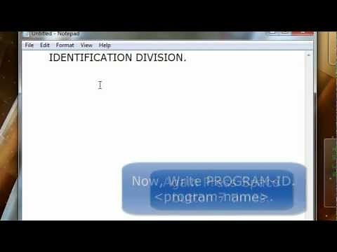 Write first COBOL program,compile and execute