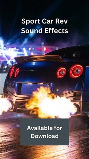 Sports Car Rev Sound Effect 🚗💨 Supercar Engine Revving Audio | Racing Exhaust SFX Free Download