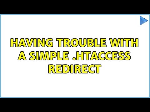 Having trouble with a simple .htaccess redirect (3 Solutions!!)