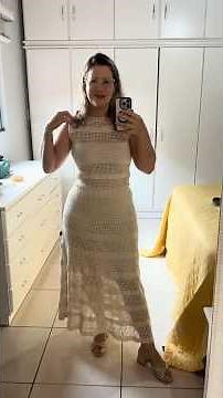 Conjunto linho em crochê ! Conjunto saia e blusa em crochê ! Crochê elegante !