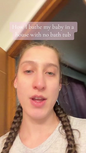 Bathing Baby in a House with No Bathtub | Shower Hack & Foldable Tub