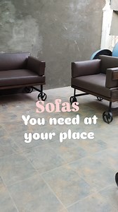 15 reactions | Sofas Industrial cart style These wheels give the aesthetics to the sofas with dark brown leatherette | Antique.interior | Facebook