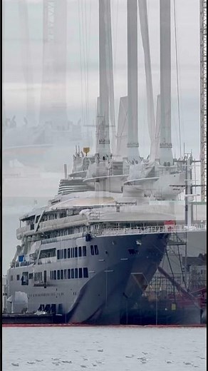 Le CORINTHIAN le plus grand voilier au monde avec ses 220 m. #saintnazaire