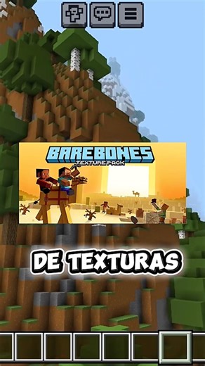 ¡MEJOR pack de texturas de MINECRAFT! Barebones #minecraft #shorts #minecraftshorts #resourcepacks