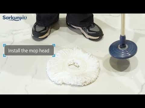 4.Mop Head Installation and Removal Instructions