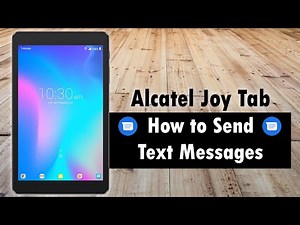 Alcatel Joy Tab How to Send Text Messages
