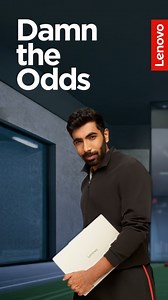 1.3M views · 19 reactions | Damn the Odds with powerful performance. As one of the best bowlers, watch how Jasprit Bumrah utilises Lenovo Yoga AI PC’s next-level processors to do everything from rendering heavy videos to processing complex files in seconds. #Lenovo #LenovoYoga #SmarterTechnology #JaspritBumrah #DamnTheOdds #AI #LenovoAIPC | Lenovo India | Facebook
