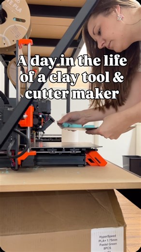 MyClayCo - Clay, Resin & Jewellery Supplies on Instagram: "A little look behind the scenes at a day in the life (or morning in the life) of a clay tool and cutter maker! Although every day is different, and running our small business involves a lot more than prepping and packing orders, it’s a big priority for us every morning to ensure we get your orders out to you as soon as possible 💖 #polymerclaycutters #3dprinting #bts"