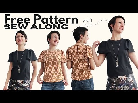 Step-by-Step Sewing: Free Flutter Sleeve Top Pattern