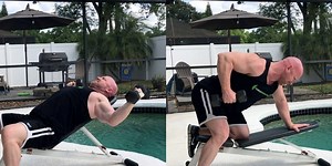 Chest and Back Circuit Workout with Dumbbells at Home