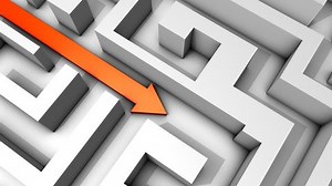 Labyrinth bypass animation, solution.