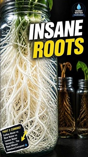 Rice Water vs Coffee Water vs Banana Water… The Root Champion Was Finally Revealed!💧