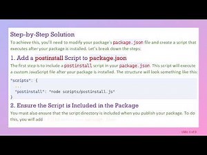 How to Easily Copy a JSON Config File When Installing Your npm Package