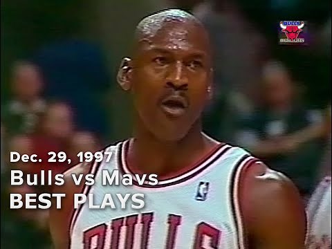 December 29, 1997 Bulls vs Mavs highlights