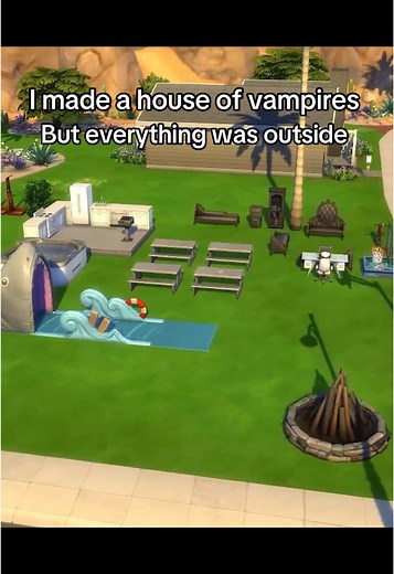 Sims 4 Gameplay: Vampires in an Outdoor House