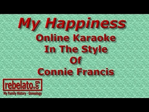 My Happiness - Connie Francis - Online Karaoke Version
