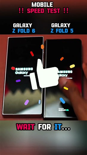 🚀⚡ GALAXY Z FOLD 6 VS GALAXY Z FOLD 5 SPEED TEST!!