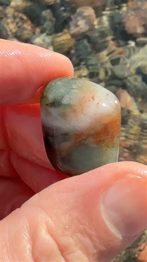 Pretty little rock I found in Lake Superior gets a tumble. | Michigan Rocks