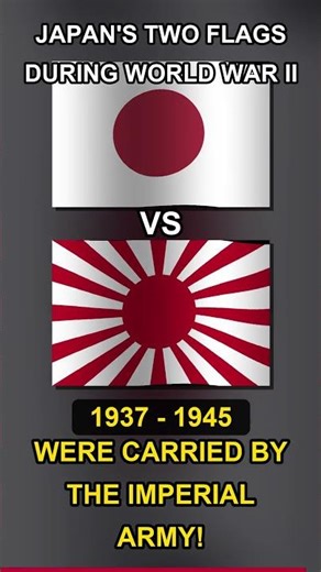 Japan's TWO flags during World War II 🇯🇵 😲 #Shorts #History