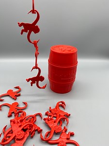 1989 Barrel of Monkeys Game – Complete Set With 15 Red Monkeys & Barrel! Classic! Collectible! - Etsy