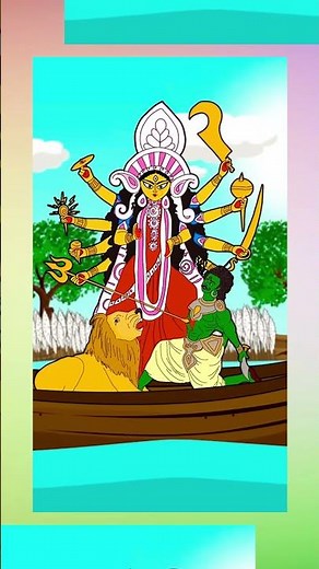 Mahalaya 2025 | Durga Puja Cartoon Story | Mahisasuramardini in Animation