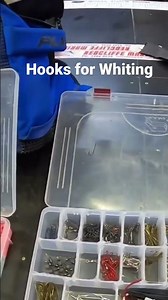My tackle box and hooks I use for Whiting