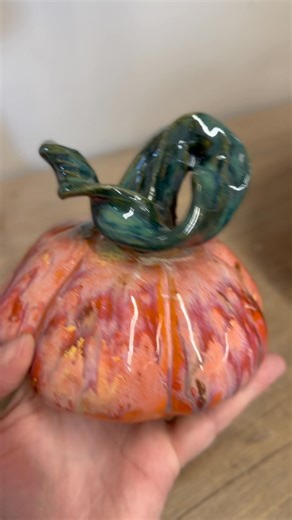 Is it possible to be in love with a pumpkin? This was the best kiln unload surprise today! ❤️🎃 | Squeaky Wheel Pottery