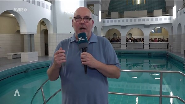 Thomas Miltner berichtet aus dem historischen Herschelbad in Mannheim