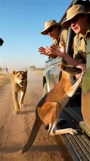 Rescue Kangaroo Baby #rescue #kangaroo#kangaroofight #lion #wildliferescue #animals