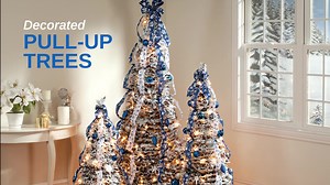 Our holiday gift to you…a secret short-cut to a stress-free Christmas! This fully decorated tree features an ingenious pull-up design that has your tree standing tall in no time flat! There's no faster way to add sophisticated elegance to your holiday décor than with this beautifully unique pull-up tree. Find the perfect one for your home >> https://bit.ly/3atHZVq | Miles Kimball