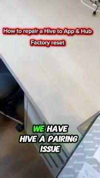 How to do Factory reset on a Hive thermostat single or multi zone and re pair to hub and Hive app