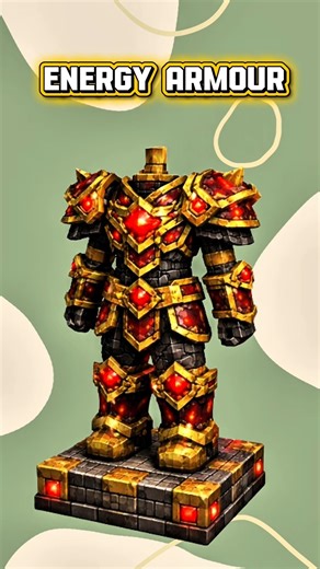 Minecraft Amazing Recipes You Didn’t Know! 🤯🔥I craft Energy Armour #shorts #youtubeshorts