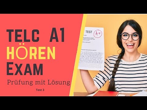Deutsch Modellsatz TELC | A1 Hören Prüfung mit Lösung | German a1 exam preparation 2022 | Test3