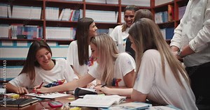 Preparing for an exam in the university library
