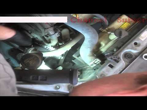Timing belt replacement Toyota Sienna 2006 3.3L PART 1 Water pump Install Remove Replace How to