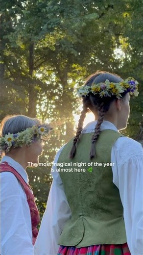 Rasos 🌿🔥 Lithuania’s magical summer solstice celebration. #vilnius #folklore #culture