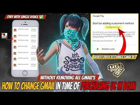 Easiest Way to Change Google Account in BGMI | In BGMI Google Account Switch in 1 Minute