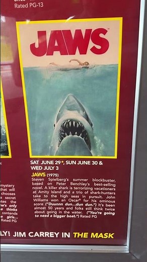 Flashback Cinema Presents JAWS (1975) - The Spielberg Classic back in theaters #shorts