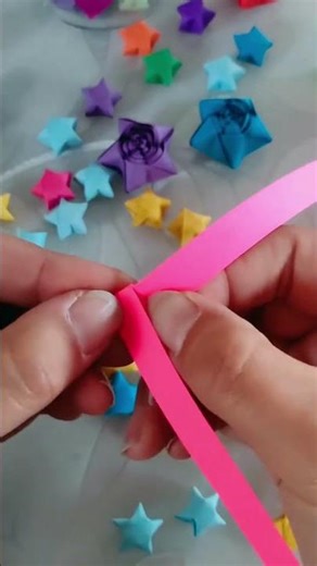DIY Ribbon Star ⭐ | Easy Star Decoration Craft #shorts