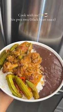 Recipe: 🔥🇭🇹 Haitian Sos Pwa Nwa (Black Bean Sauce) Serves: 4–6 Ingredients: Beans.