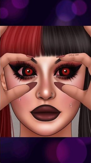 ASMR Why You Shouldn’t Wear Big Contact Lenses Carelessly 😥 | Eye #asmranimation