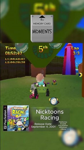 Nicktoons Racing on PS1 🏎️ Nickelodeon's Mario Kart! 🎮 #shorts