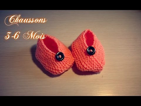 Tuto Tricot "Chaussons bébé (N°3) 3-6 Mois"