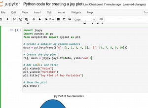 Day 143 : Python code for creating a joy plot | Python Coding