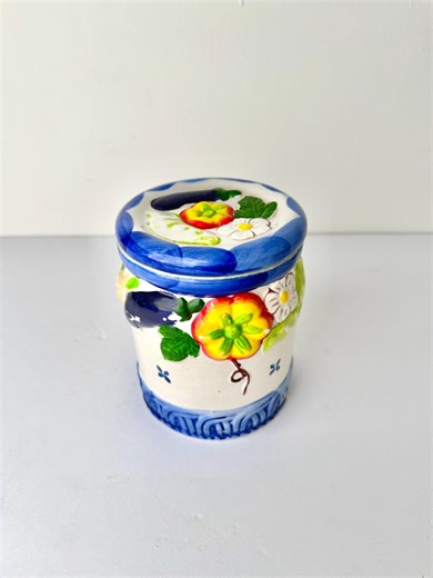 Vintage Vegetable Cookie Jar Ceramic Canister Farmhouse Kitchen Decor 1980s Colorful Produce Jar - Etsy