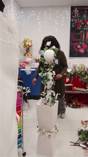 Elegant Floral Tree Centerpiece with this stunning tall floral tree centerpiece