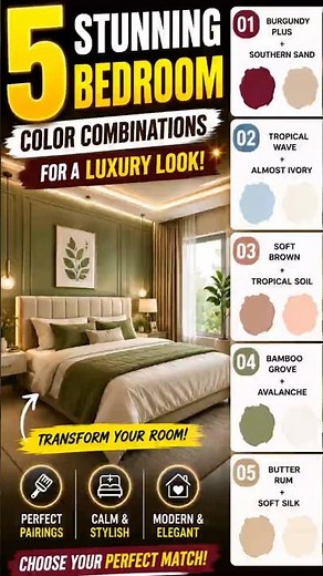 5 Wall Furniture Design for Bedroom 2026 | Wall Painting Combo Design Ideas 2026